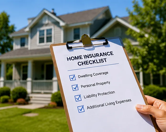 Renter reviewing a home contents checklist for renters insurance