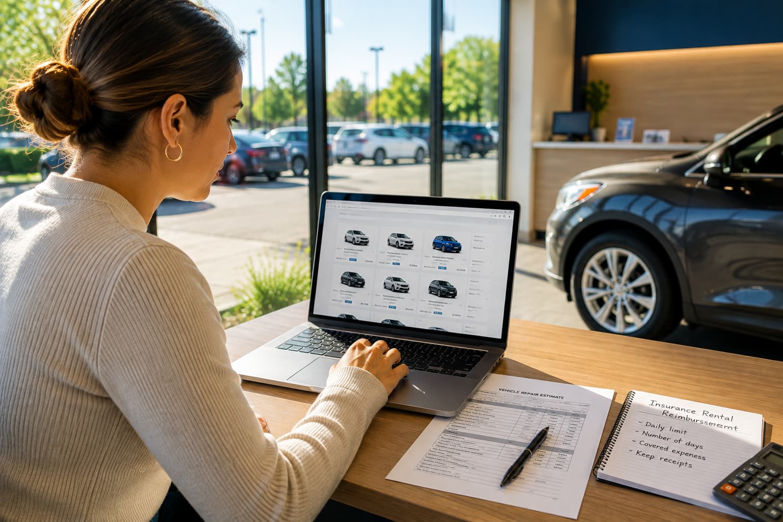 Comparing Priceline rental car prices to stay within insurance rental reimbursement limits.